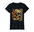 Floral Skull Grunge Aesthetic T-Shirt - Fun Novelty Design for Adults - T-Shirt, Sweatshirt, Hoodie