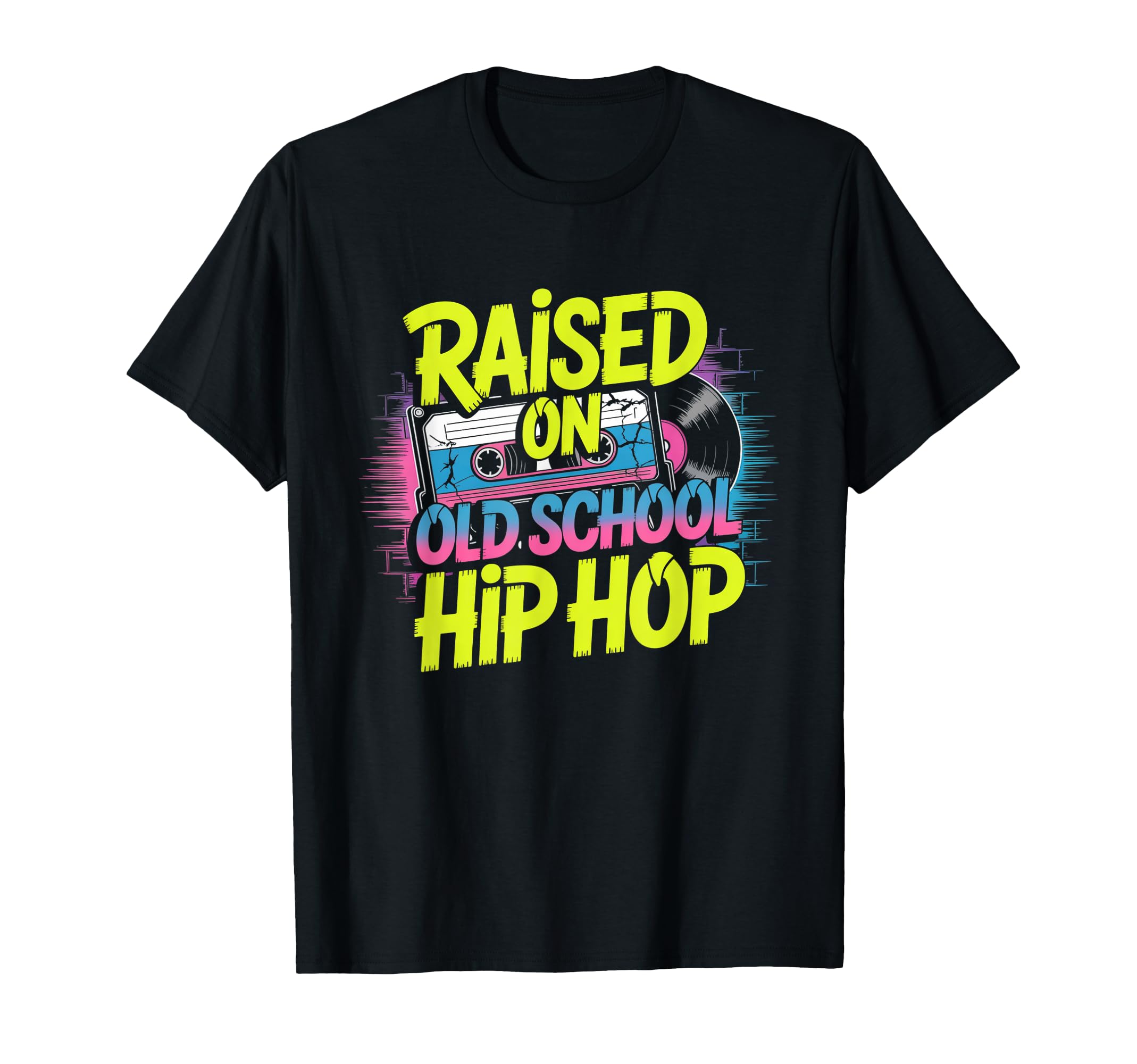 Raised Old School Hip Hop Music Hip Hop T-Shirt - Custom Art Print Unisex - T-Shirt, Sweatshirt, Hoodie