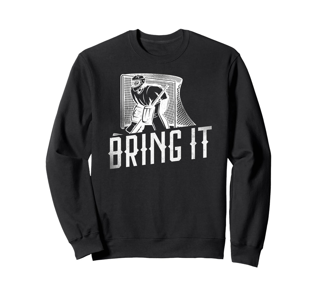 Ice Hockey Goalie Goalkeeper Sweatshirt - Minimalist Print Men Women - T-Shirt, Sweatshirt, Hoodie