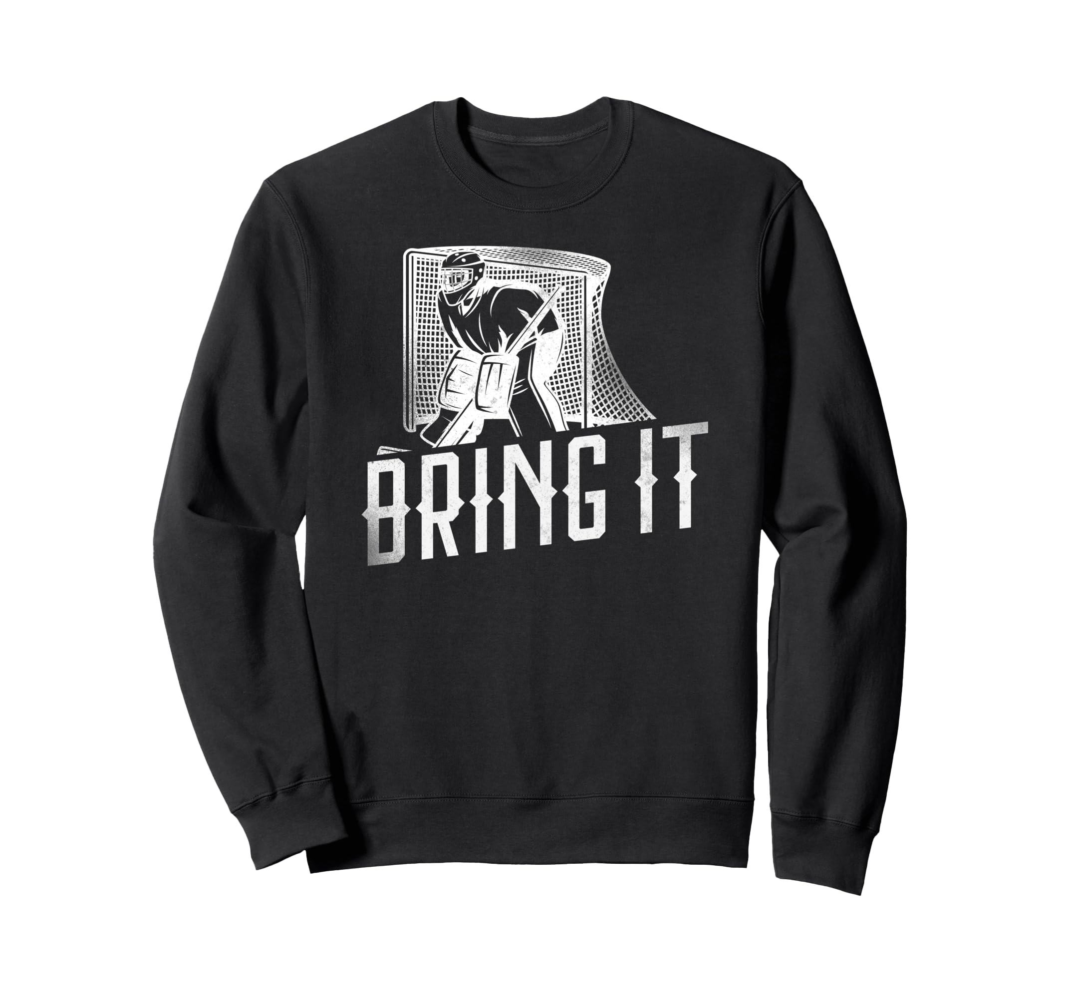 Ice Hockey Goalie Goalkeeper Sweatshirt - Minimalist Print Men Women - T-Shirt, Sweatshirt, Hoodie