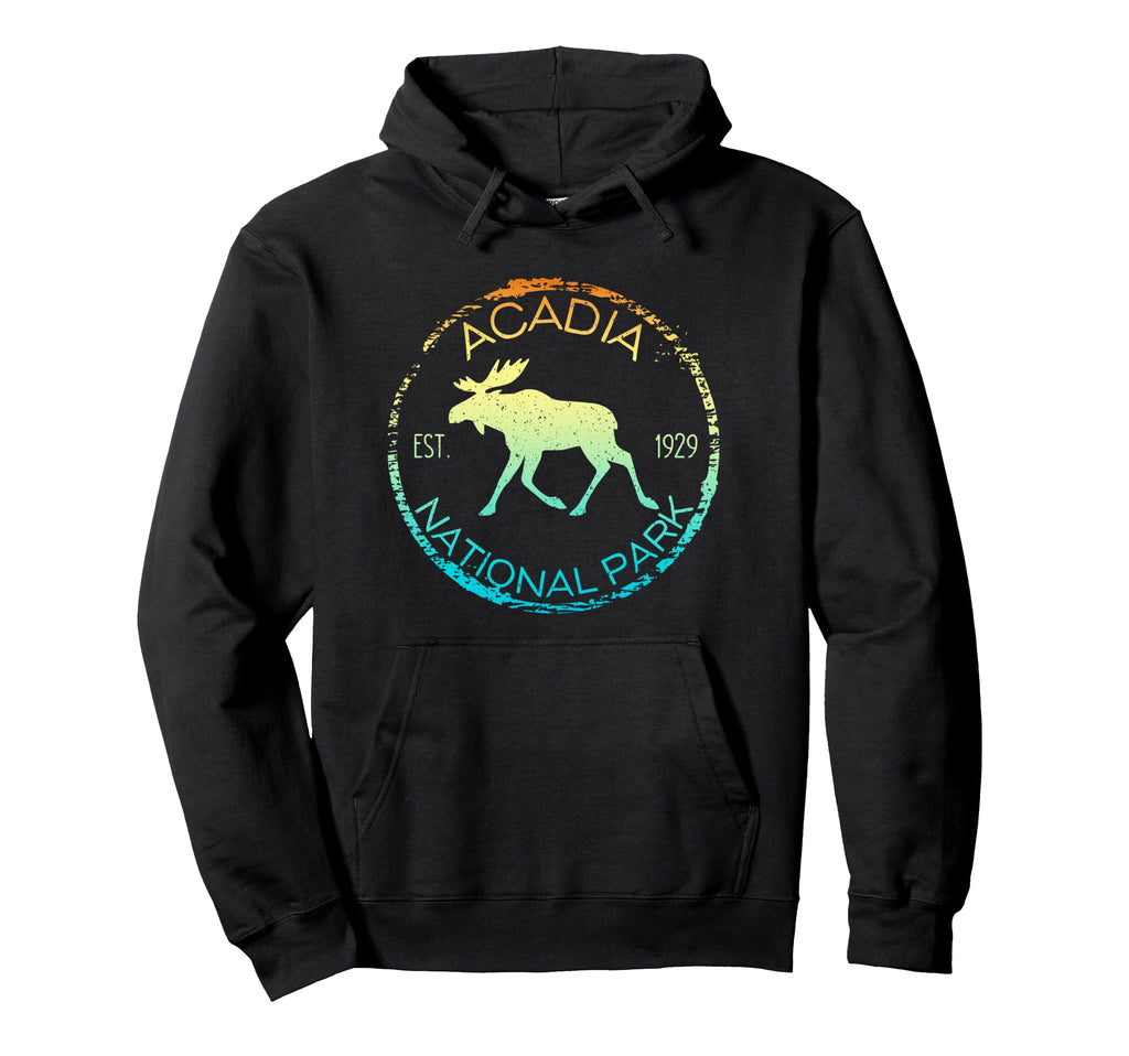 Acadia National Park Maine Moose Hoodie - Casual Everyday Wear for Adults - T-Shirt, Sweatshirt, Hoodie