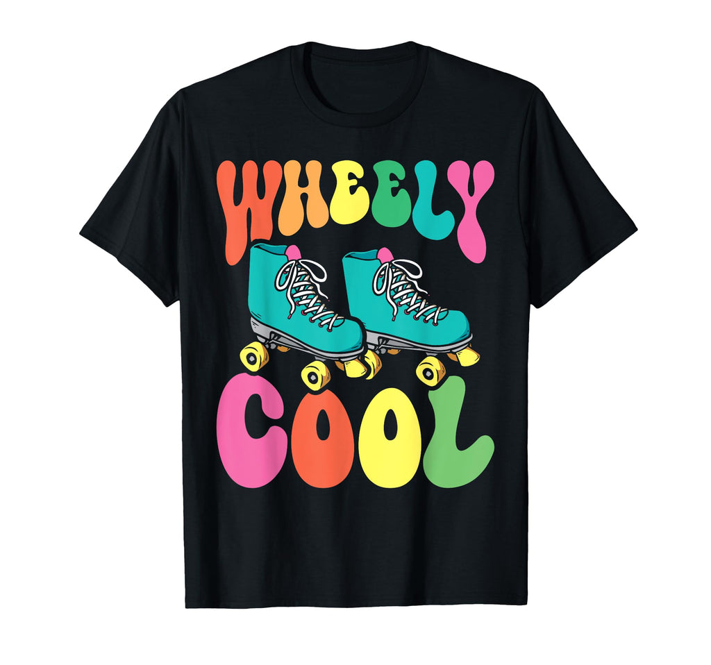 Roller Skating Skate 1970S Wheely T-Shirt - Minimalist Print for Adults - T-Shirt, Sweatshirt, Hoodie
