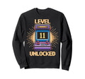 Level 11 Unlock Birthday Gamer Sweatshirt - Fun Novelty Design for Adults - T-Shirt, Sweatshirt, Hoodie