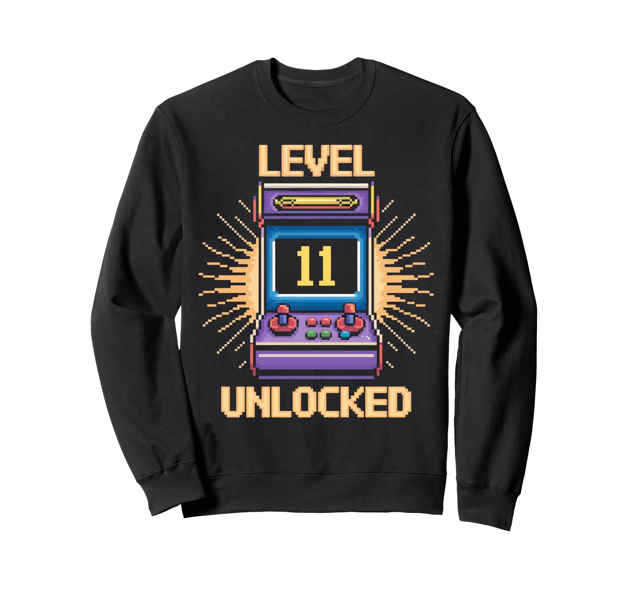 Level 11 Unlock Birthday Gamer Sweatshirt - Fun Novelty Design for Adults - T-Shirt, Sweatshirt, Hoodie