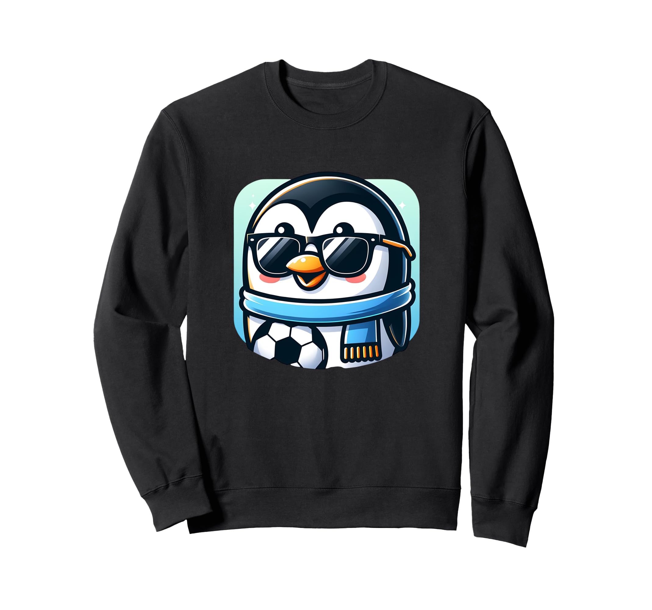 Penguin Bird Soccer Player Ball Sweatshirt - Trendy Graphic Men Women - T-Shirt, Sweatshirt, Hoodie