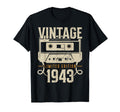 80Th Birthday Cassette Tape 80 Years Old T-Shirt - Aesthetic Graphic Unisex - T-Shirt, Sweatshirt, Hoodie