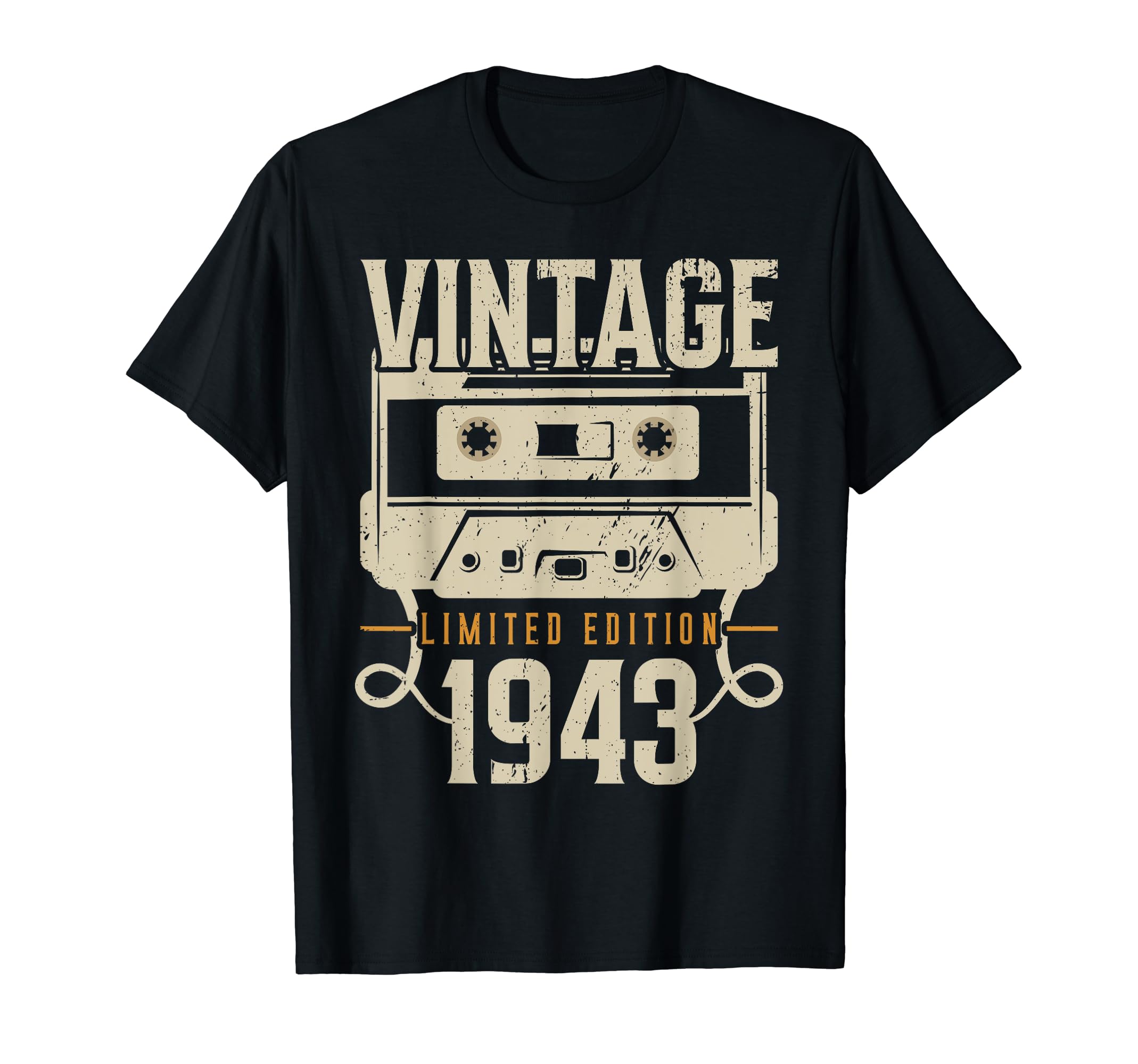 80Th Birthday Cassette Tape 80 Years Old T-Shirt - Aesthetic Graphic Unisex - T-Shirt, Sweatshirt, Hoodie