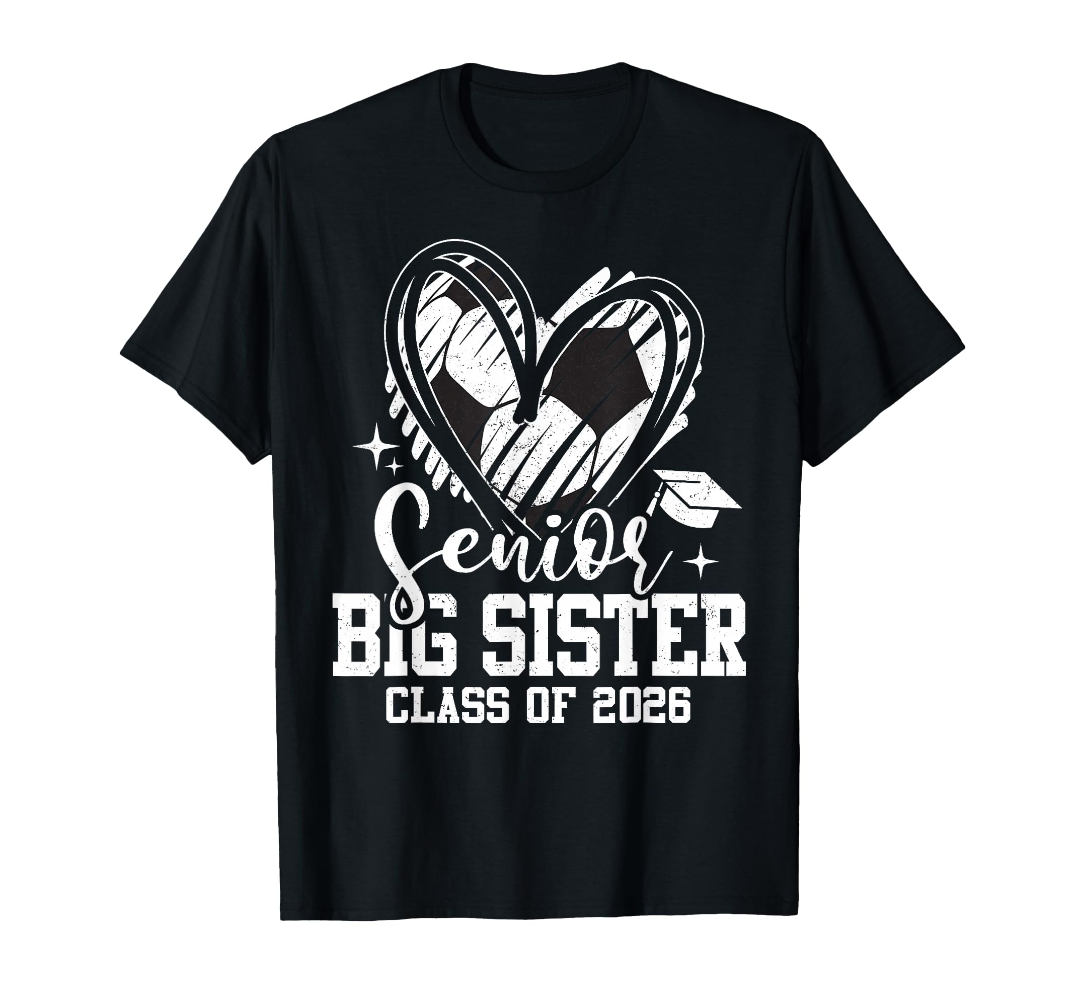 Senior Big Sister Class 2026 Soccer T-Shirt - Custom Art Print Unisex - T-Shirt, Sweatshirt, Hoodie