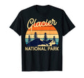 Sunset Glacier National Park T-Shirt - Fun Novelty Design for Adults - T-Shirt, Sweatshirt, Hoodie