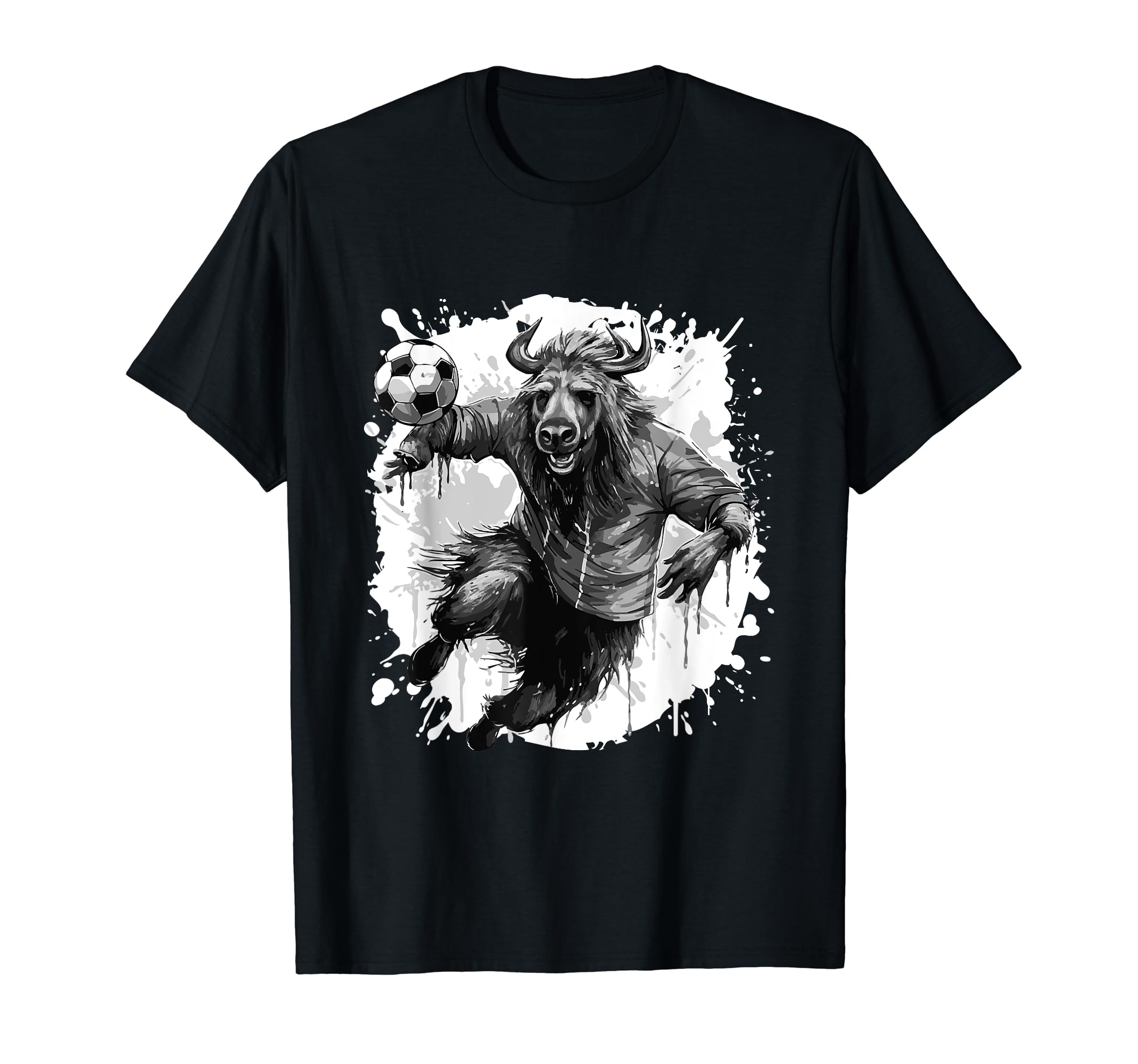 Moose Playing Soccer Team Sports Animal T-Shirt - Trendy Graphic Men Women - T-Shirt, Sweatshirt, Hoodie