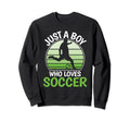 Just Who Loves Soccer Funny Soccer Sweatshirt - Minimalist Print Unisex - T-Shirt, Sweatshirt, Hoodie