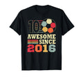 Awesome 10 Since 2016 Soccer 10Th T-Shirt - Fun Novelty Design Unisex - T-Shirt, Sweatshirt, Hoodie