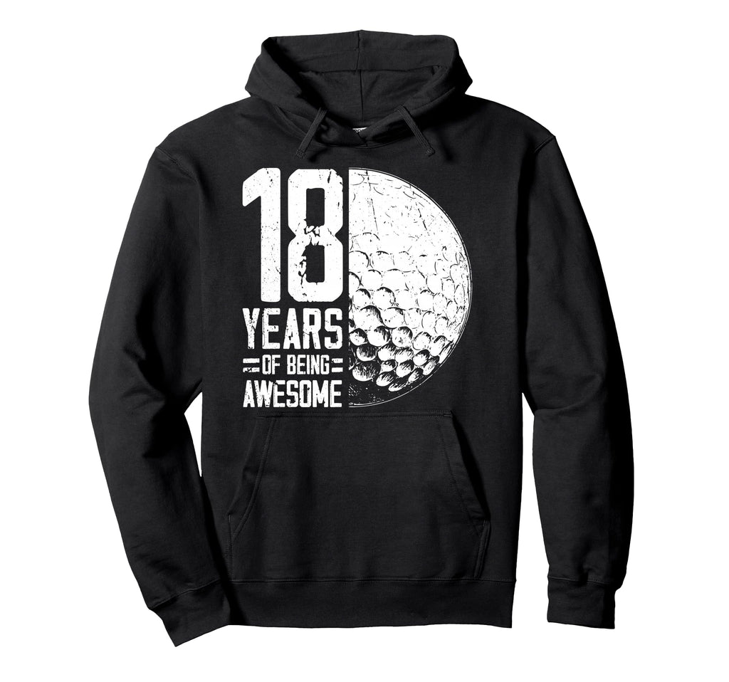 18Th Birthday Golf Player Golf 18 Hoodie - Minimalist Print for Adults - T-Shirt, Sweatshirt, Hoodie