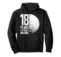 18Th Birthday Golf Player Golf 18 Hoodie - Minimalist Print for Adults - T-Shirt, Sweatshirt, Hoodie