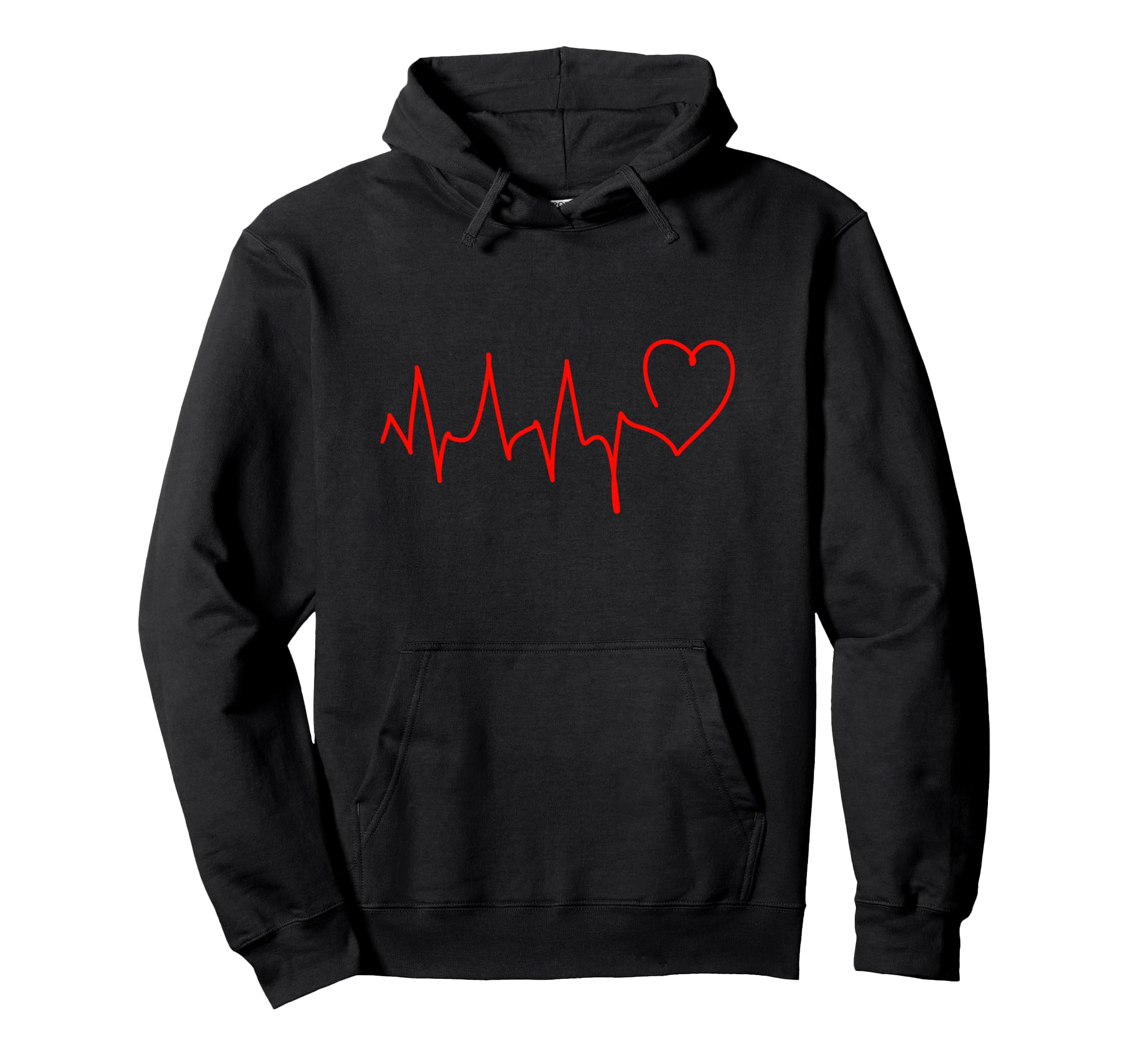 Heart Rate Heartbeat Pulse Rhythm Hoodie - Casual Everyday Wear Men Women - T-Shirt, Sweatshirt, Hoodie