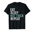 Eat Sleep Hat Trick Repeat Ice Hockey T-Shirt - Unique Graphic Men Women - T-Shirt, Sweatshirt, Hoodie