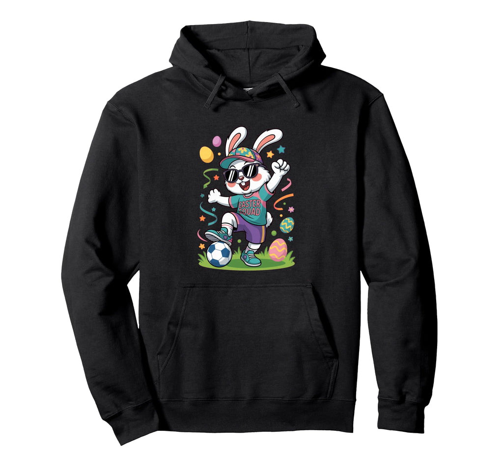 Soccer Player Sports Gift Easter Squad Hoodie - Unique Graphic for Adults - T-Shirt, Sweatshirt, Hoodie