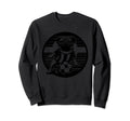Black Silhouette Pug Dog Soccer Sweatshirt - Aesthetic Graphic for Adults - T-Shirt, Sweatshirt, Hoodie