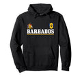 Barbados Heart Pride Soccer Sports Fan Hoodie - Novelty Apparel for Adults - T-Shirt, Sweatshirt, Hoodie