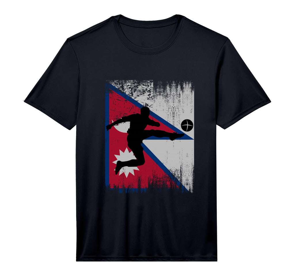 Nepal Soccer Nepali Football T-Shirt - Fun Novelty Design for Adults - T-Shirt, Sweatshirt, Hoodie