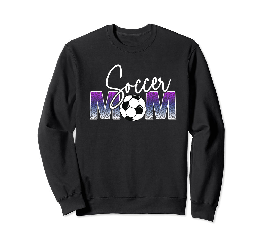 Soccer Mom Leopard Sweatshirt - Casual Everyday Wear Unisex - T-Shirt, Sweatshirt, Hoodie