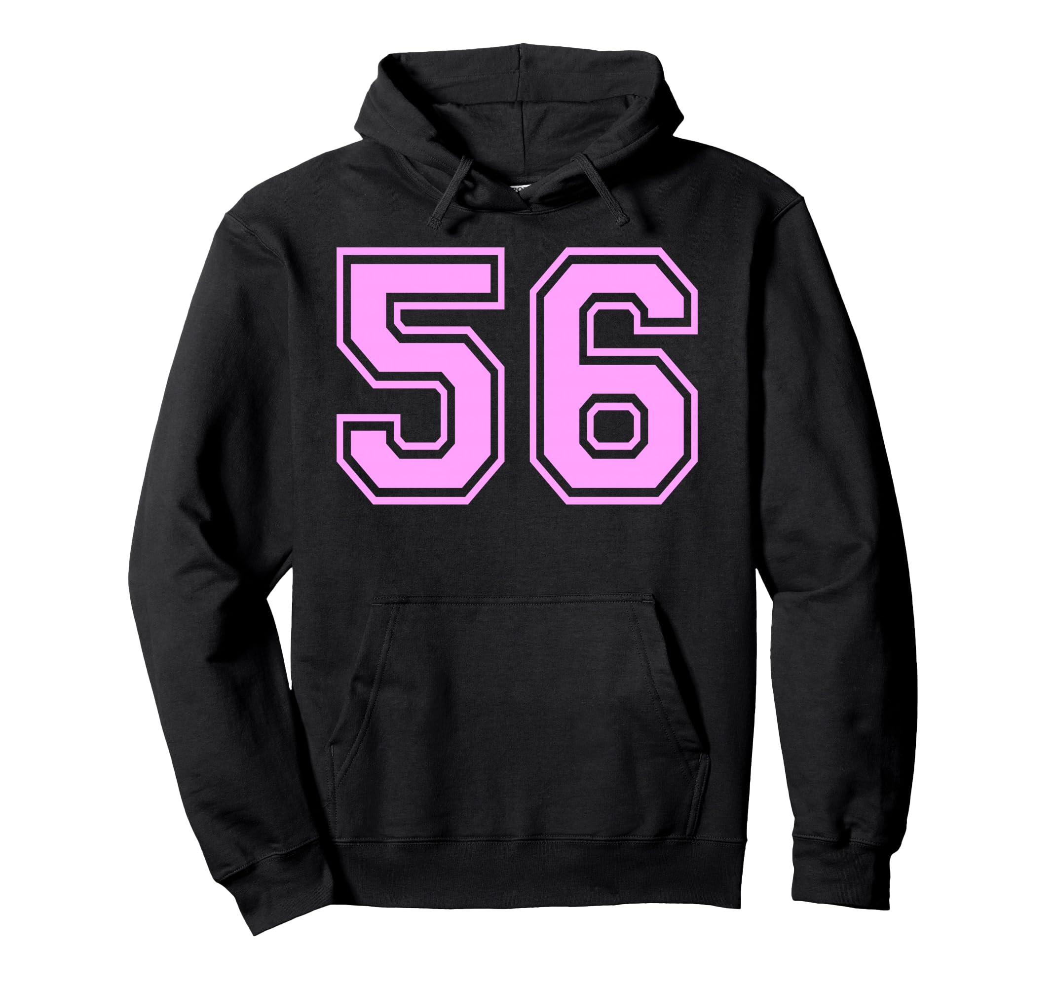 56 Number Fifty Six Sports Varsity Hoodie - Custom Art Print Men Women - T-Shirt, Sweatshirt, Hoodie