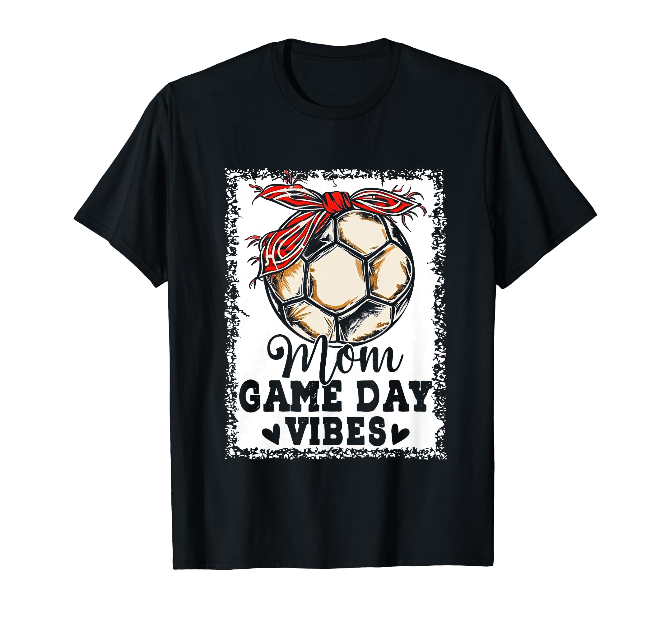 Soccer Mom Bleached Bun Mothers Day T-Shirt - Custom Art Print Men Women - T-Shirt, Sweatshirt, Hoodie