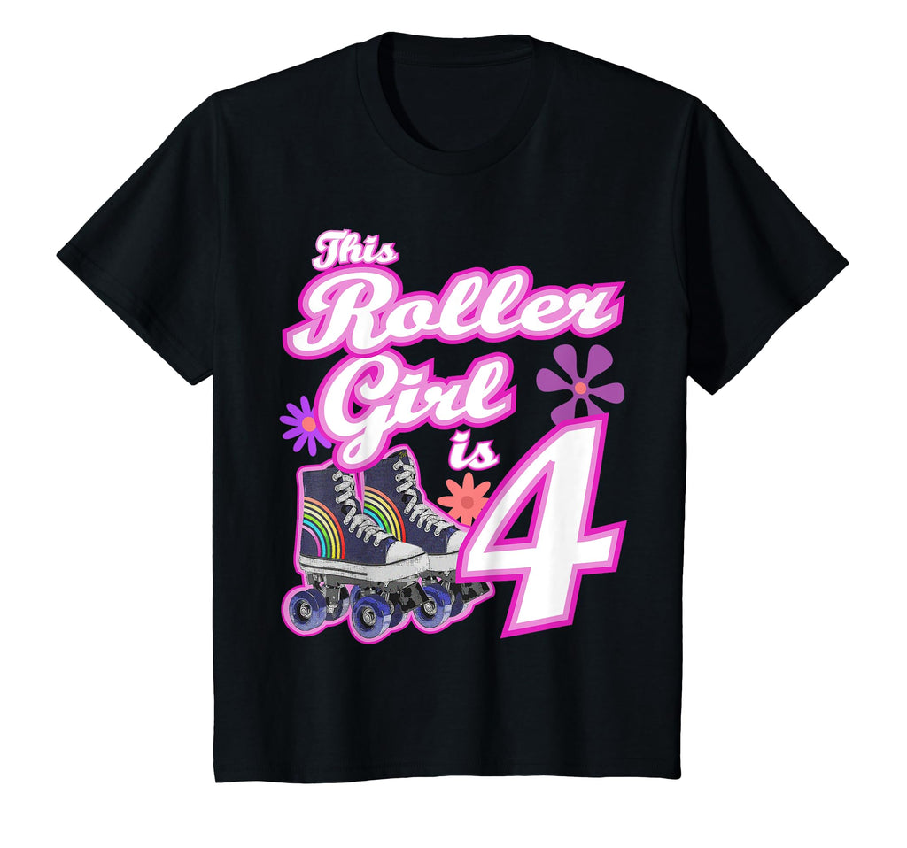 4 Year Old Skate Birthday Roller T-Shirt - Aesthetic Graphic for Adults - T-Shirt, Sweatshirt, Hoodie