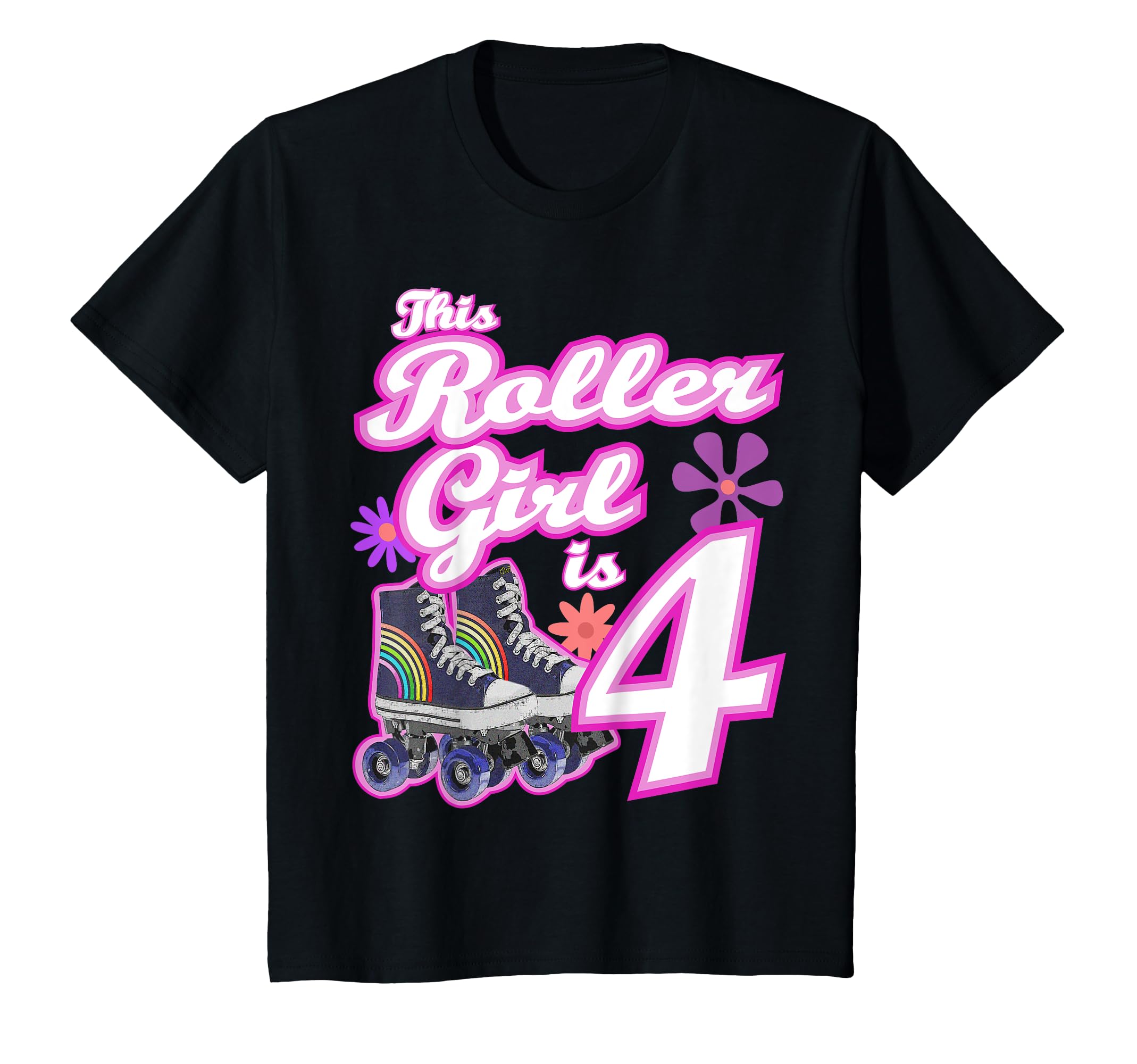 4 Year Old Skate Birthday Roller T-Shirt - Aesthetic Graphic for Adults - T-Shirt, Sweatshirt, Hoodie