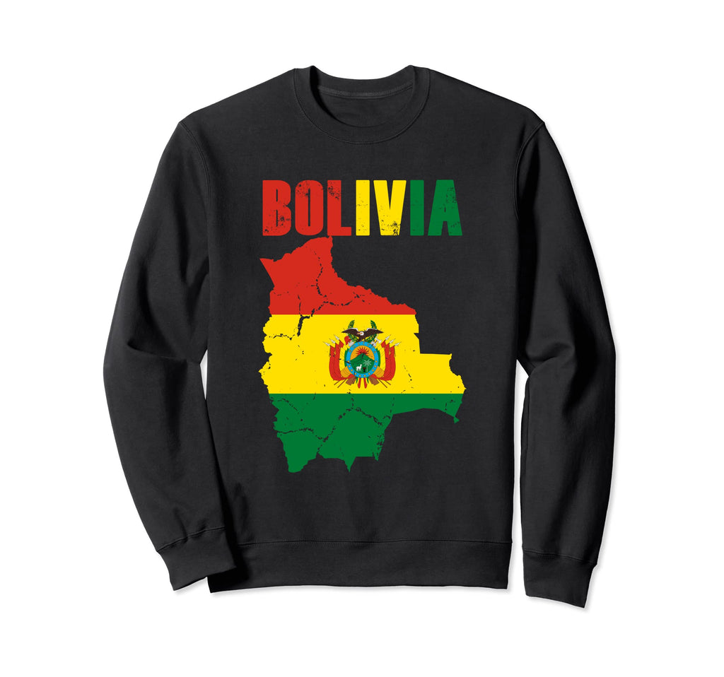 Bolivian Flag Football Fan Soccer Sweatshirt - Graphic Print Men Women - T-Shirt, Sweatshirt, Hoodie