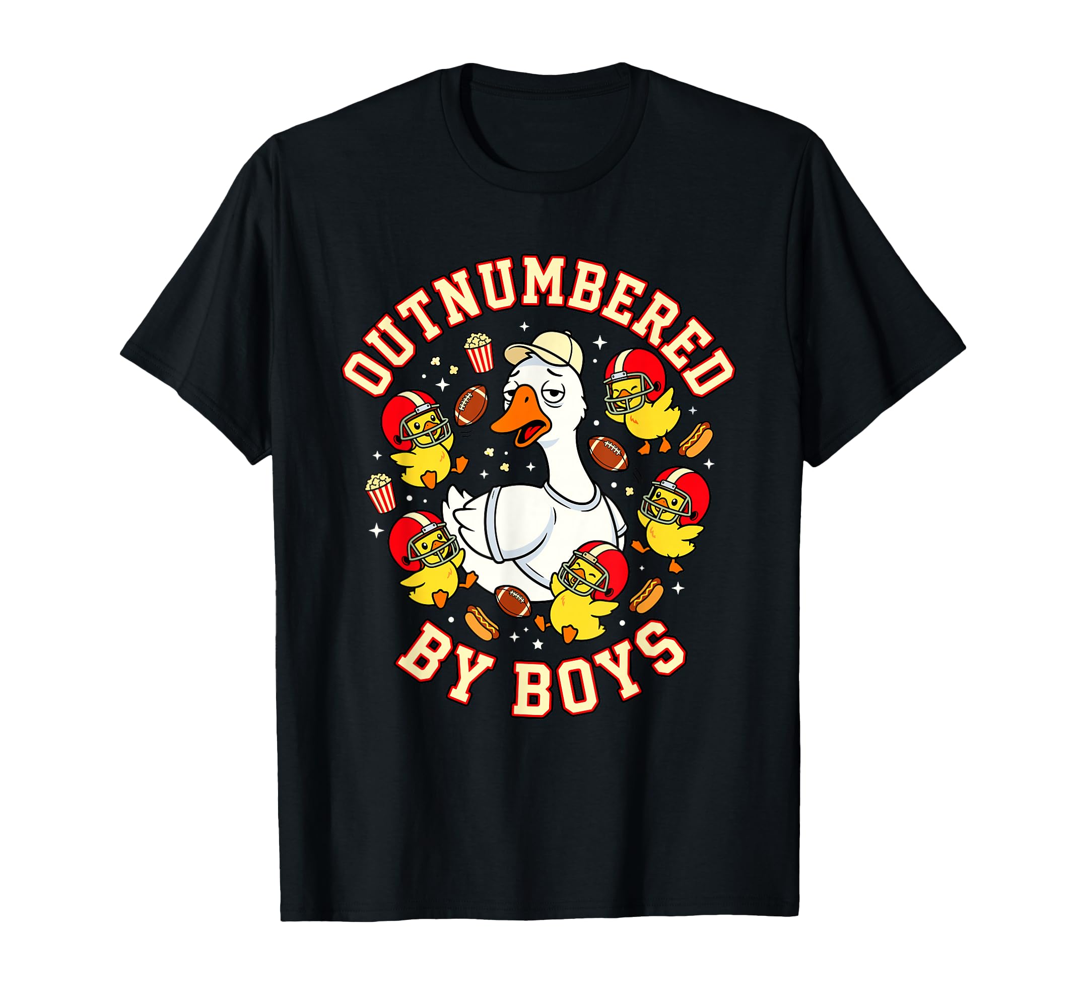 Outnumbered Ducklings Football Soccer T-Shirt - Unique Graphic for Adults - T-Shirt, Sweatshirt, Hoodie