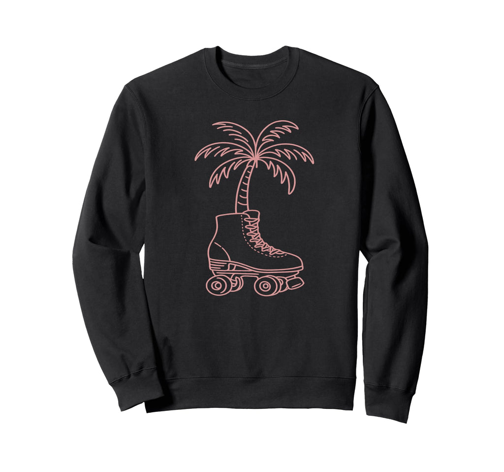 Palm Tree Roller Skate 70S 80S Sweatshirt - Graphic Print for Adults - T-Shirt, Sweatshirt, Hoodie