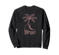 Palm Tree Roller Skate 70S 80S Sweatshirt - Graphic Print for Adults - T-Shirt, Sweatshirt, Hoodie