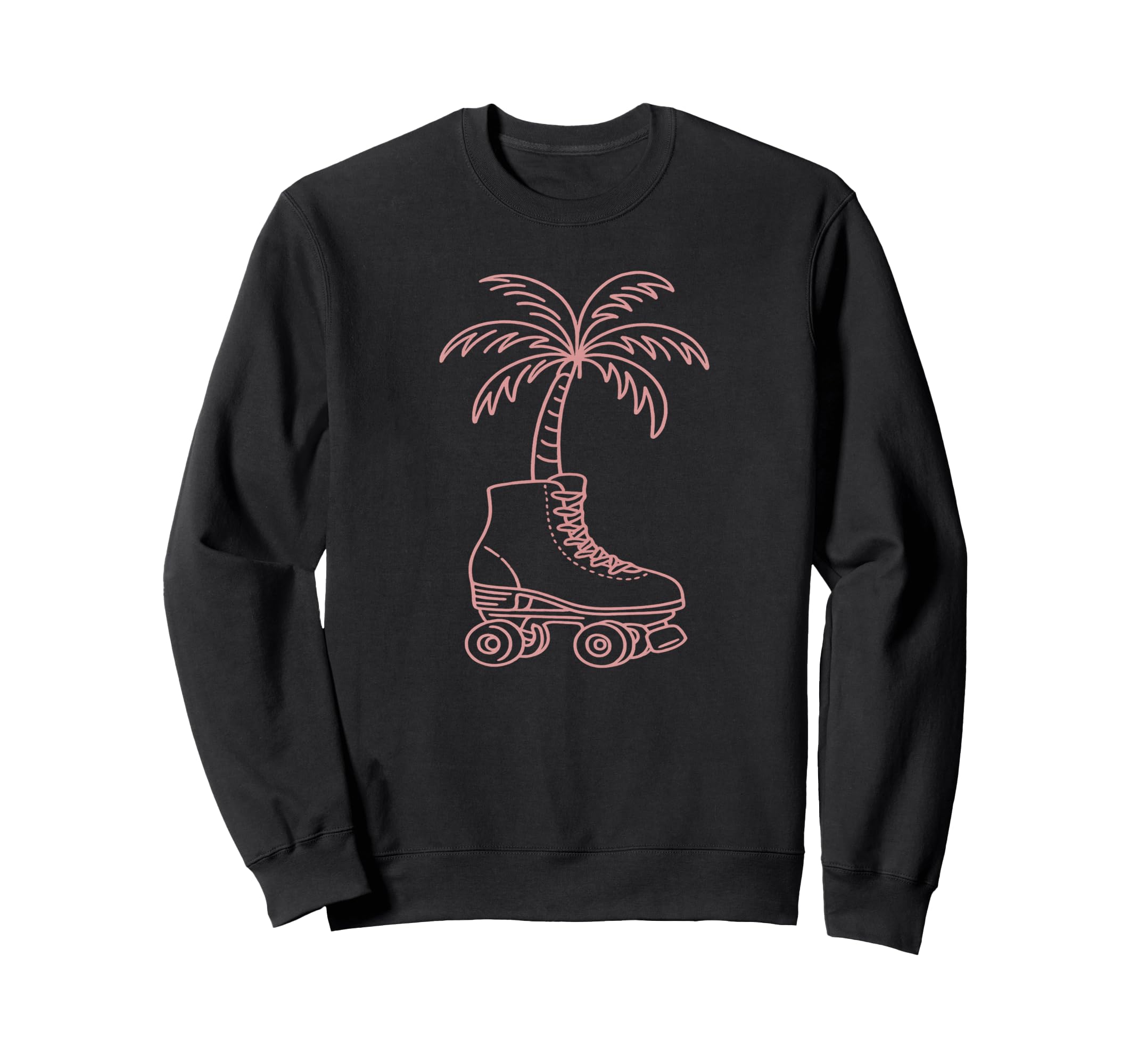 Palm Tree Roller Skate 70S 80S Sweatshirt - Graphic Print for Adults - T-Shirt, Sweatshirt, Hoodie