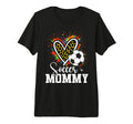 Soccer Mommy Leopard Heart Colorful Tri T-Shirt - Custom Art Print Unisex - T-Shirt, Sweatshirt, Hoodie