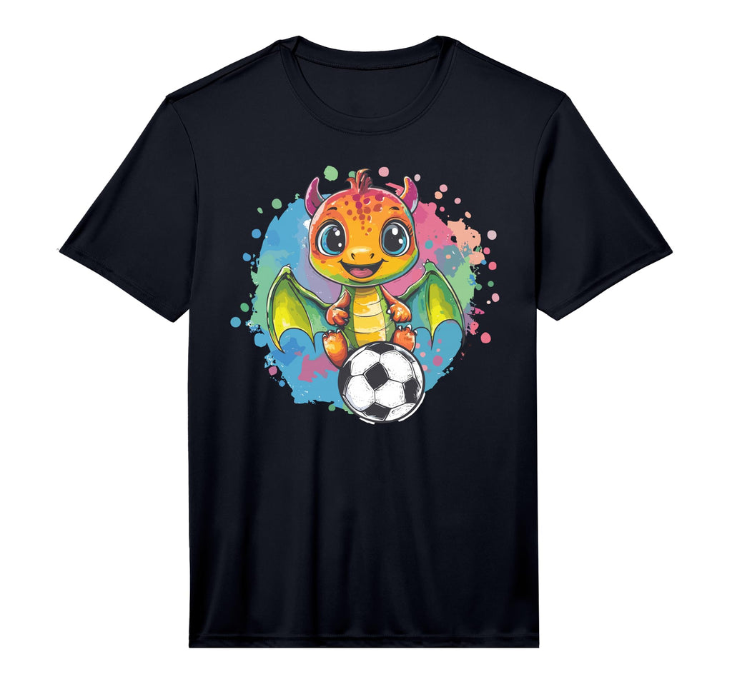 Dragon Soccer Ball Playful Art Performance T-Shirt - Graphic Print Unisex - T-Shirt, Sweatshirt, Hoodie
