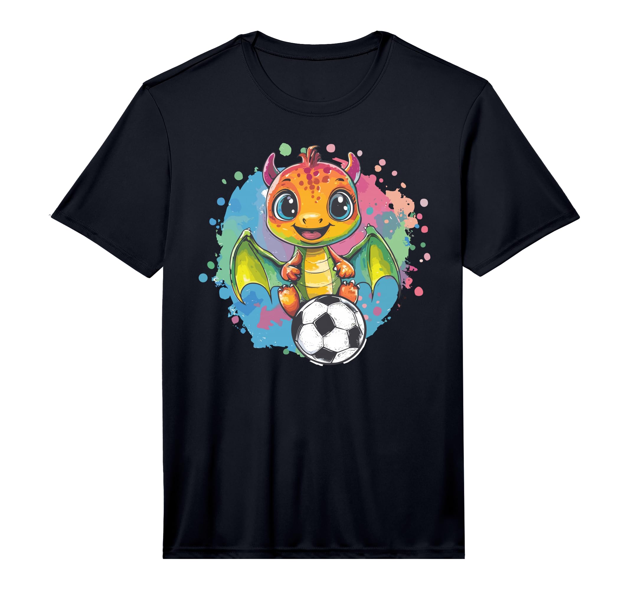 Dragon Soccer Ball Playful Art Performance T-Shirt - Graphic Print Unisex - T-Shirt, Sweatshirt, Hoodie