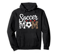 Soccer Mom Ball And Patterned Lettering Hoodie - Trendy Graphic Men Women - T-Shirt, Sweatshirt, Hoodie