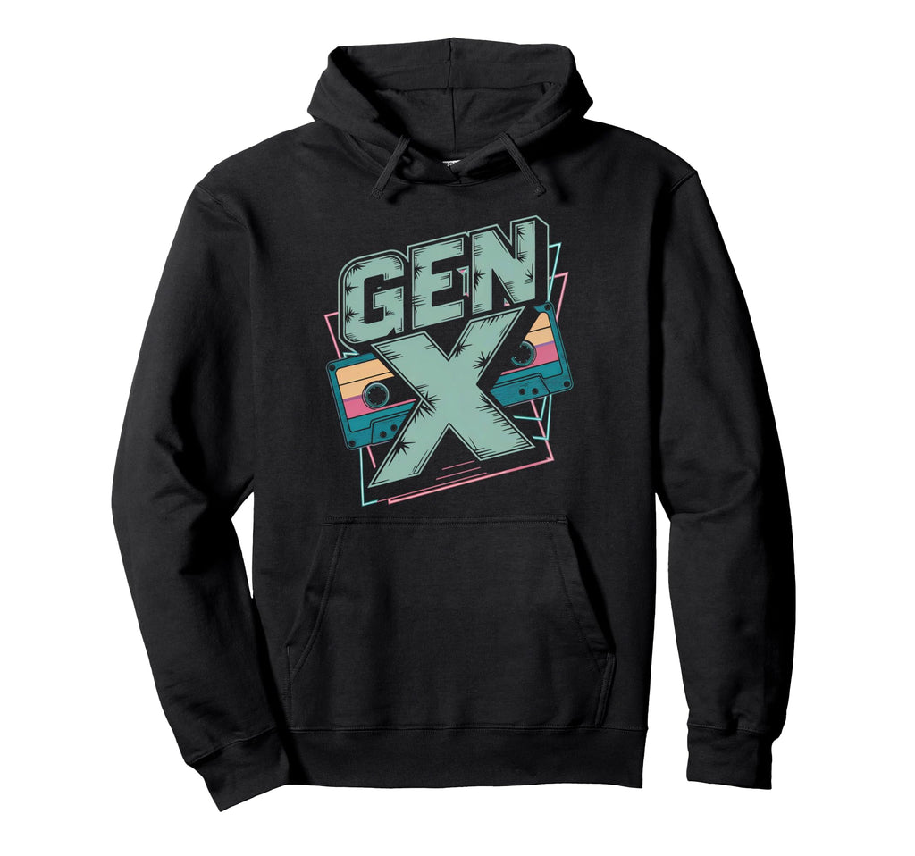 Gen X Generation X Genx Cassette Tape Hoodie - Custom Art Print Unisex - T-Shirt, Sweatshirt, Hoodie