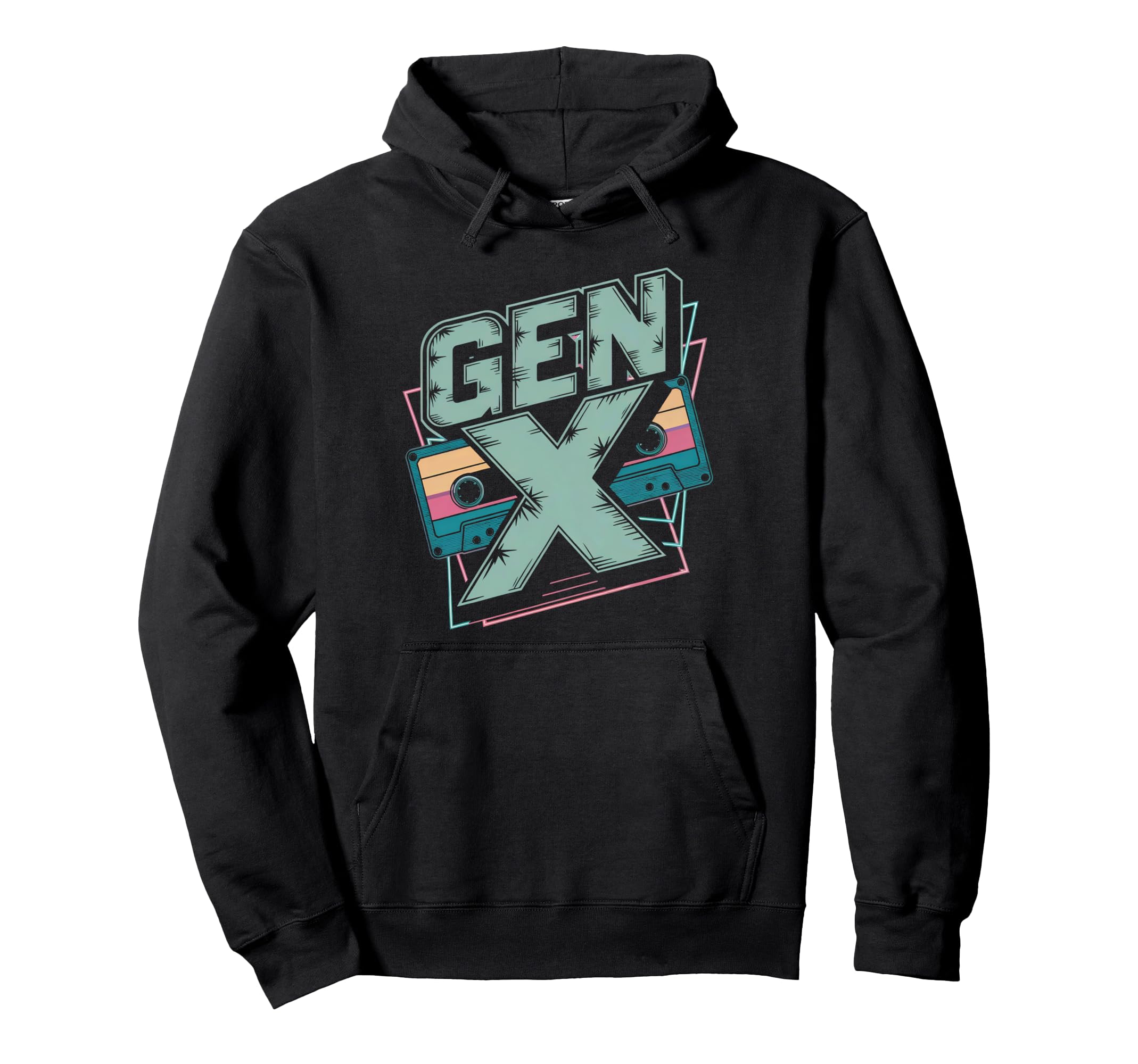 Gen X Generation X Genx Cassette Tape Hoodie - Custom Art Print Unisex - T-Shirt, Sweatshirt, Hoodie
