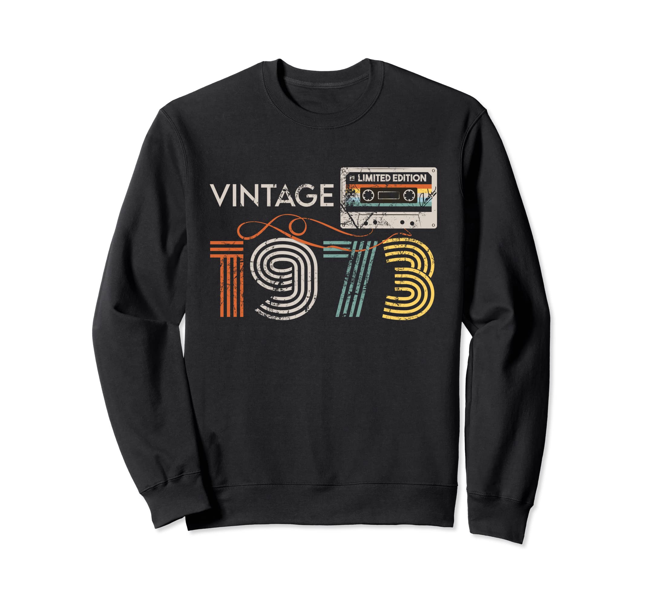 1973 48Th Birthday Gift Cassette Tape Sweatshirt - Unique Graphic Unisex - T-Shirt, Sweatshirt, Hoodie