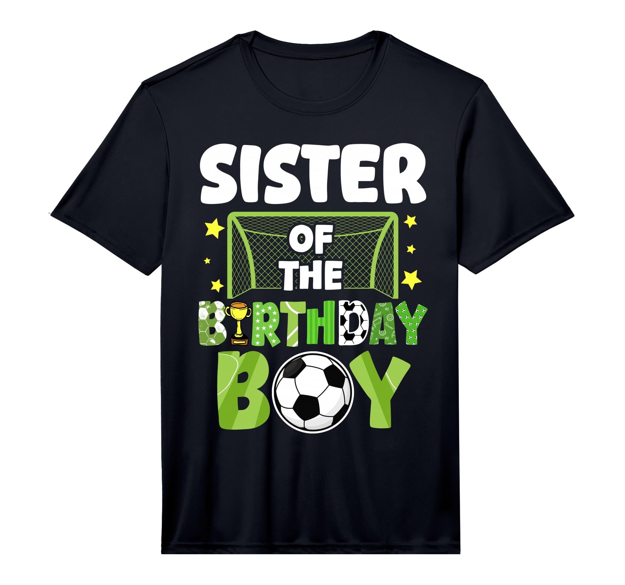 Soccer Sister Birthday Party Soccer T-Shirt - Minimalist Print for Adults - T-Shirt, Sweatshirt, Hoodie