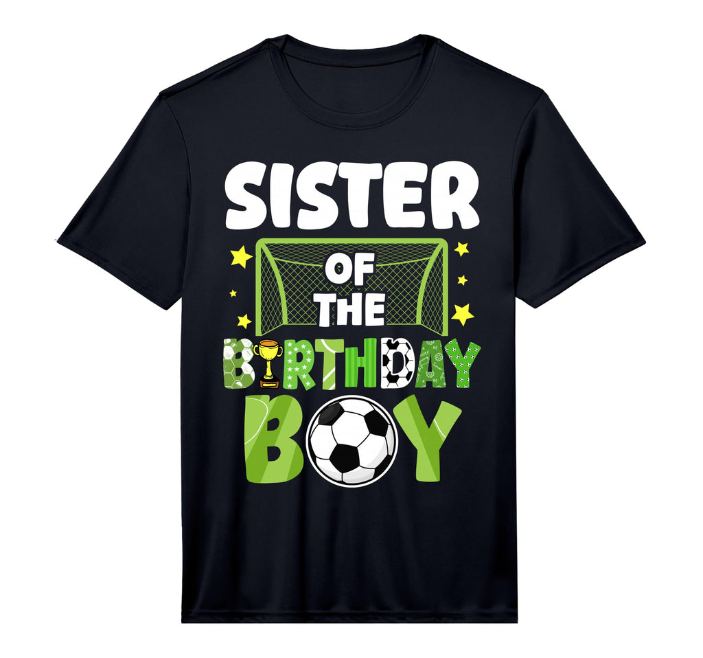 Soccer Sister Birthday Party Soccer T-Shirt - Minimalist Print Men Women - T-Shirt, Sweatshirt, Hoodie