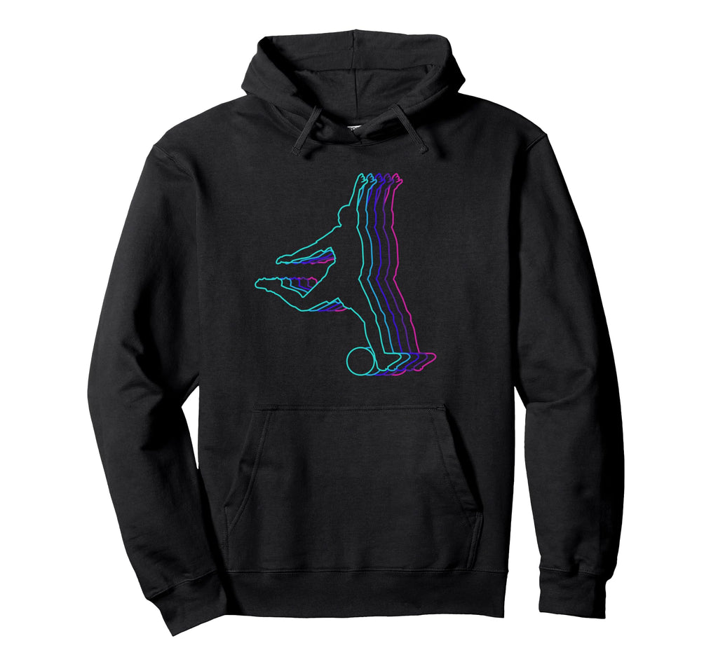 Soccer Silhouette Soccer Player Hoodie - Fun Novelty Design for Adults - T-Shirt, Sweatshirt, Hoodie
