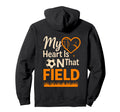 My Heart Is That Field Soccer Mom Dad Hoodie - Minimalist Print Unisex - T-Shirt, Sweatshirt, Hoodie
