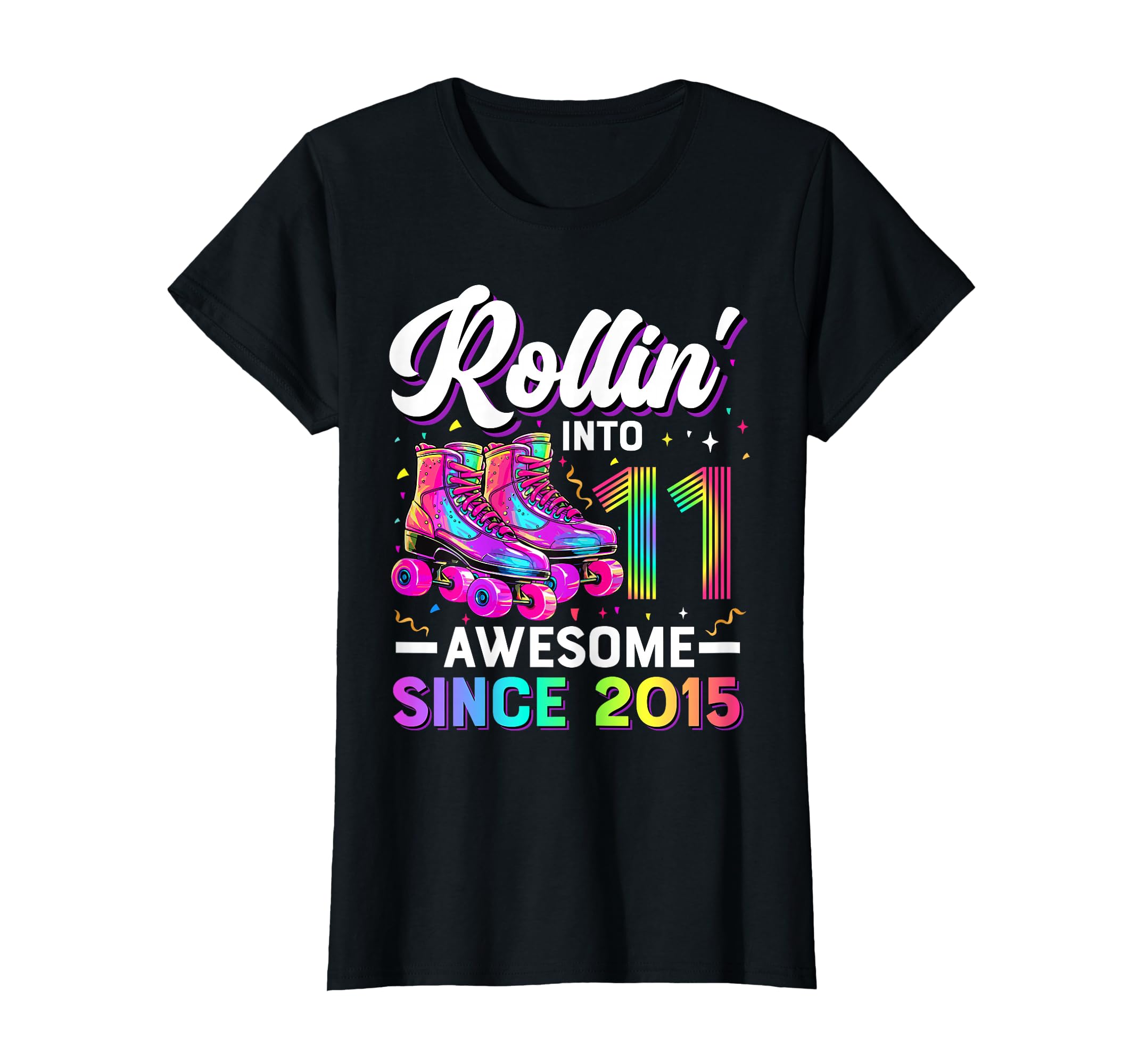 11Th Birthday 11 Year Old Roller Skate T-Shirt - Unique Graphic for Adults - T-Shirt, Sweatshirt, Hoodie