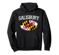 Salisbury Md Maryland Flag Usa Sports Hoodie - Fun Novelty Design Unisex - T-Shirt, Sweatshirt, Hoodie