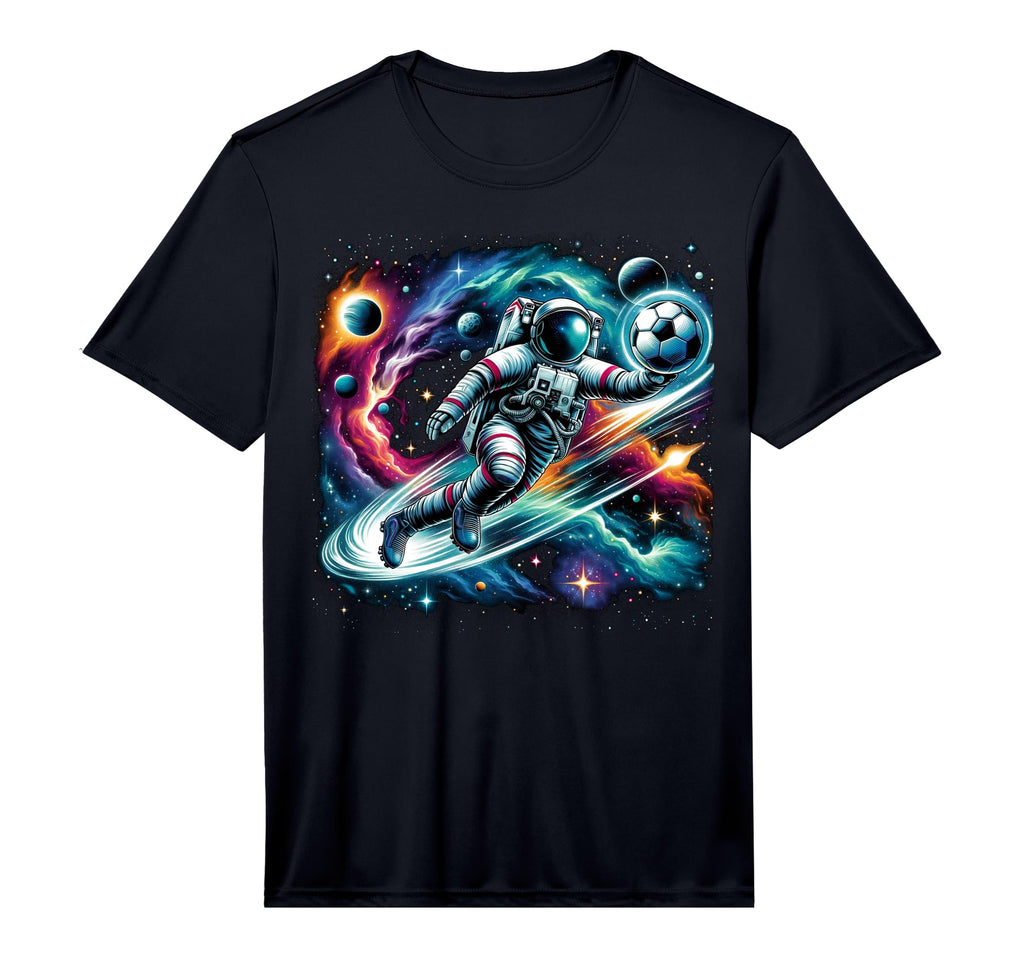 Galaxy Soccer Player Astronaut Soccer T-Shirt - Graphic Print Men Women - T-Shirt, Sweatshirt, Hoodie