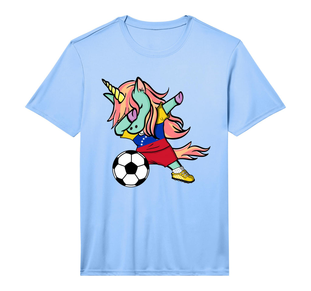 Dabbing Unicorn Venezuela Soccer T-Shirt - Trendy Graphic Unisex - T-Shirt, Sweatshirt, Hoodie