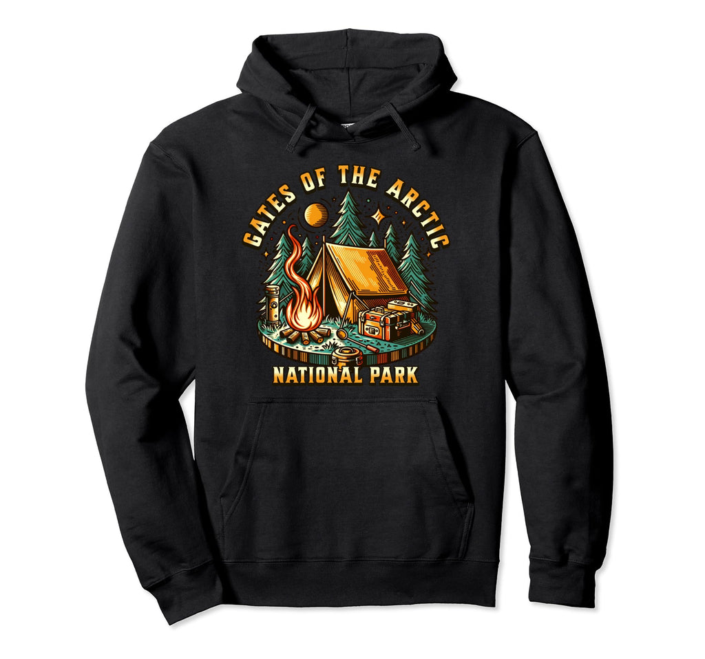 Camping Forest Tent Gates Arctic Hoodie - Custom Art Print for Adults - T-Shirt, Sweatshirt, Hoodie